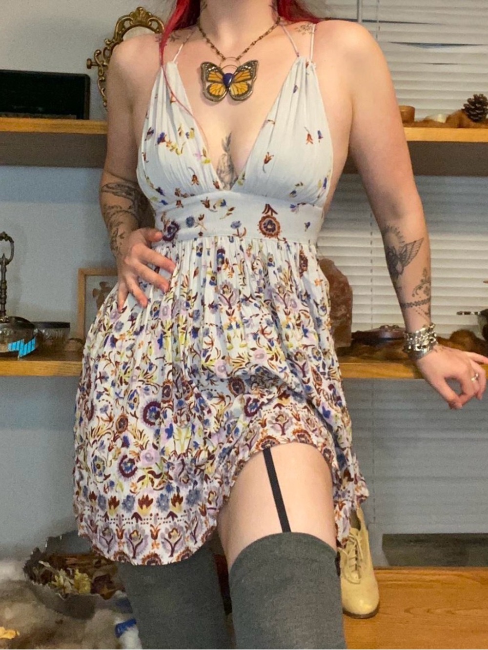 Kimchi Blue Boho Halter Summer Dress